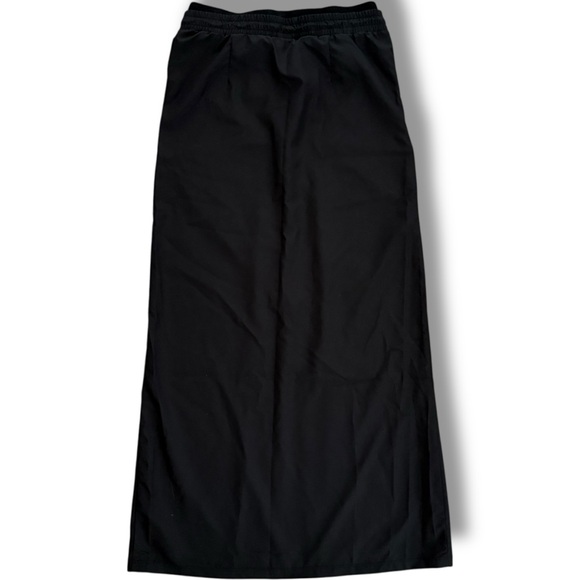 Adidas Adiclub Skirt Black Maxi Long XS JM1250‎ Split Hem Zipper Pockets Stretch - Picture 4 of 7